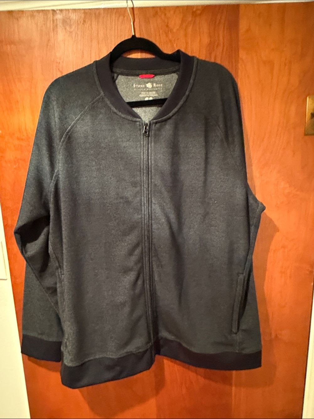 Stone Rose Dark Gray/Black Bomber Jacket